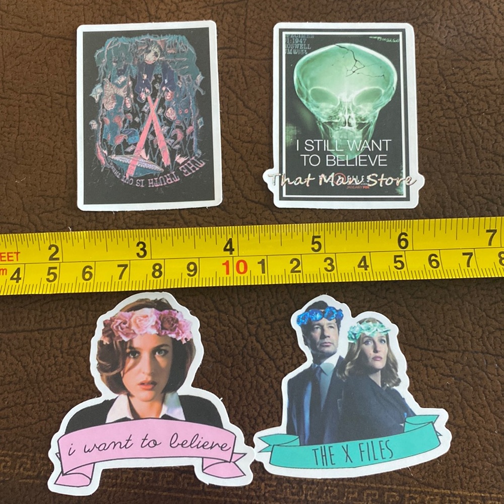 The x-files vinyl stickers